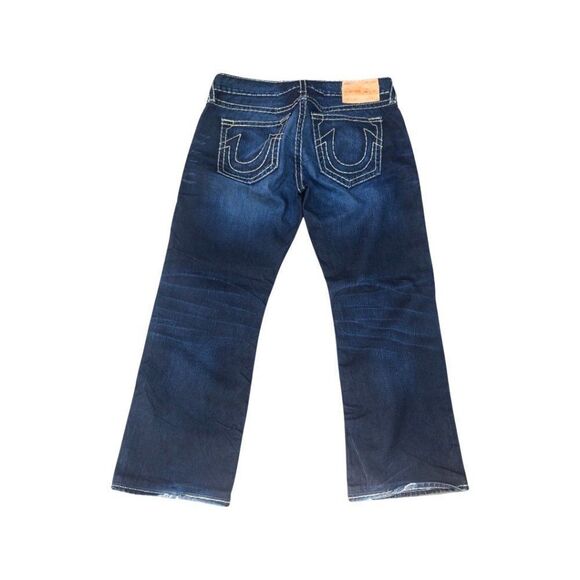 TRUE Religion Jeans Size 38 Faded Tab Blue - Picture 2 of 10